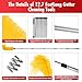 LrqzHsyl Gutter Cleaning Tools from The Ground - 12.7FT Long Adjustable gutter Cleaner & Brush, No Ladder Needed | Gutter Clean Out Tool Makes it Easy To Clean Leaves, Branches And Debris from Gutters