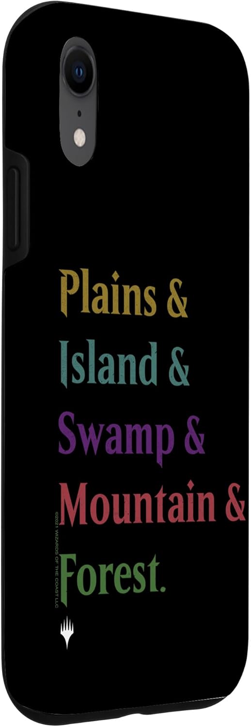 iPhone XR Magic: The Gathering Land Stack Text Case