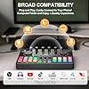 Podcast Equipment Bundle for 2 with Dual XLR-3.5 Condenser Micophones with Mic Pop Filters Audio Equipment for Live Streaming/ Recording, Online Gaming for Phone/ Laptop/ PC Audio Interface M100 #4
