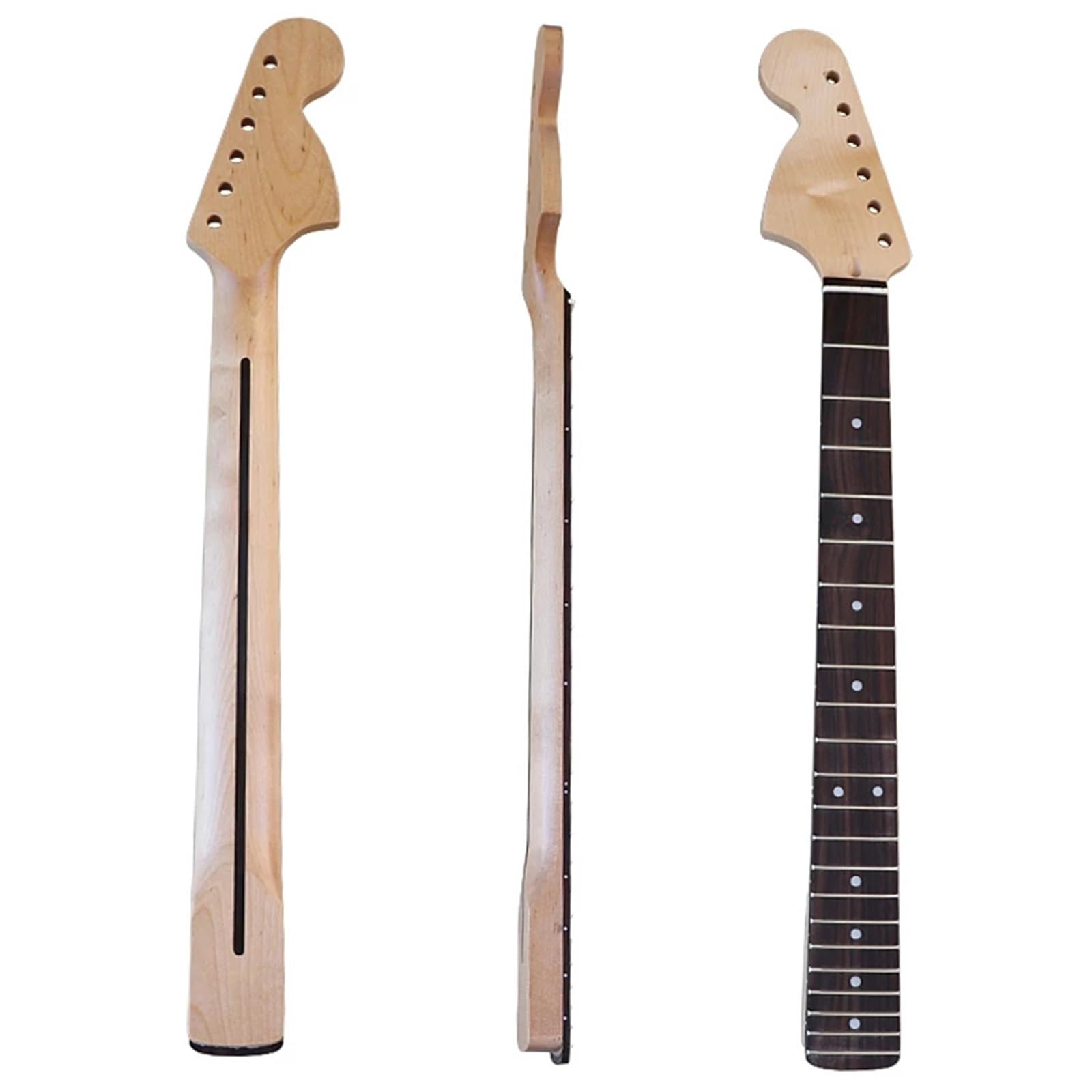 DIY Gryf Gitarowy 22 Progi 6 Strun Leworęczna Szyjka Klon Palisander Podstrunnica Gitara Elektryczna Akcesoria Do Modyfikacji(Rosewood)