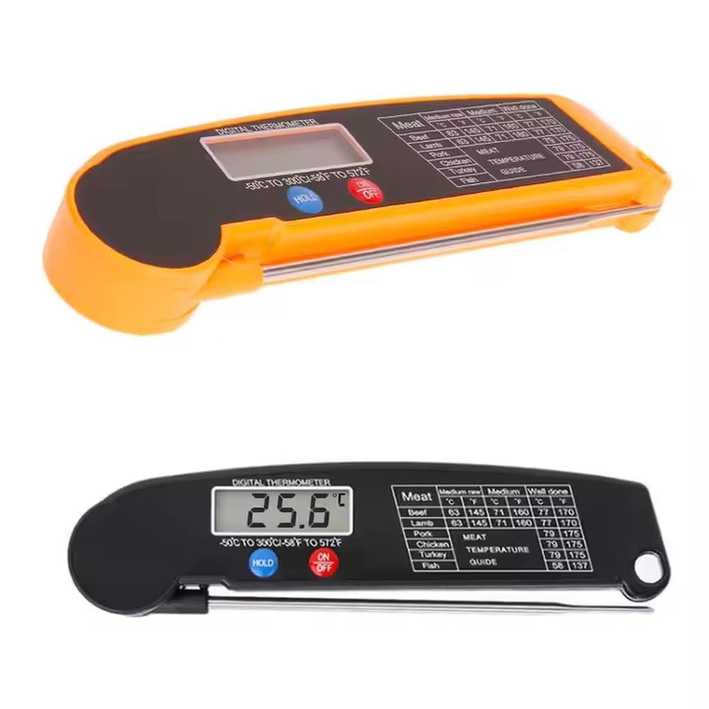 Ultimate Pocket Thermometer: Waterproof Digital Food & Meat Probe for Safe Cooking - Kitchen Tool Perfect for Steak, Chicken, Grill & Baking; Ideal Valentines Gift