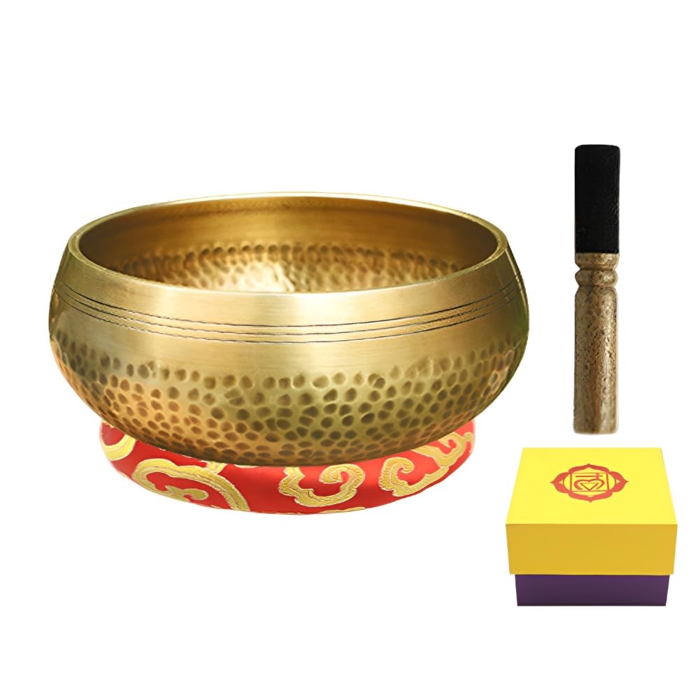 Set di campane tibetane per meditazione con martello fatto a mano per yoga, consapevolezza e meditazione, campana tibetana per meditazione, campana tibetana per yoga, attenzione