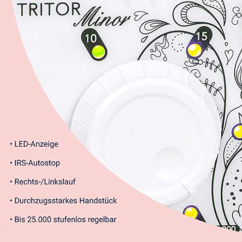 ND24 NailDesign – Tritor Minor Nagelfräser für Naturnägel, Gelnägel & Acrylnägel – Elektrische Nagelfeile mit… – Bild 4
