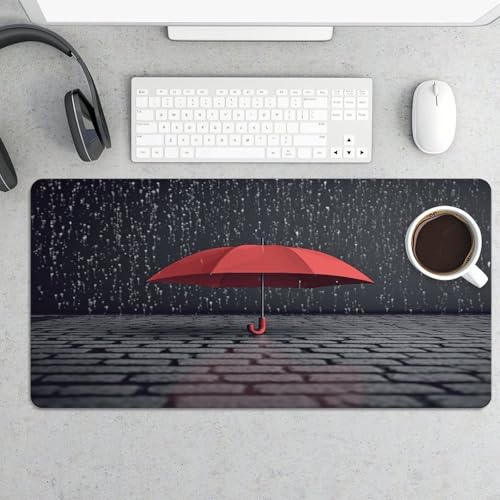 Red Umbrella en Rain Mouse Pad impermeable antideslizante miniatura 5