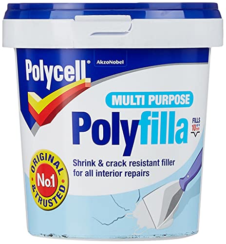 Polycell PLCMPPR1KGS Multi-Purpose Polyfilla Ready Mixed, 1 Kg , White