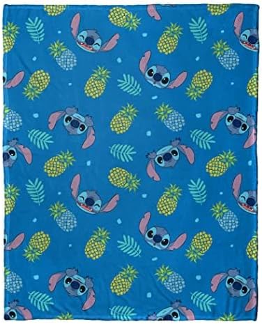 Miniatura 6 de Northwest Disney's Lilo and Stitch Cloud - Juego de almohada elástica y manta táctil de seda, almohada de 14 pulgadas, manta de 40 x 50 pulgadas,