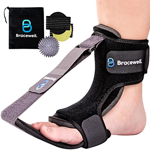 Bracewell Plantar Fasciitis Night Splint, Plantar Fasciitis Brace for Plantar Fasciitis Relief, night splints for plantar fasciitis support, Achilles Tendonitis Foot Stretcher Brace for Men and Women