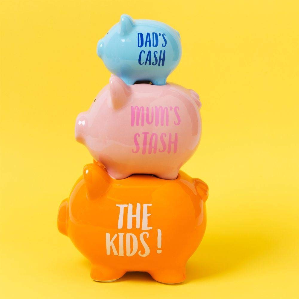 Widdop And Co. 'Pennies & Dreams' Triple Piggy Bank - The Kids!