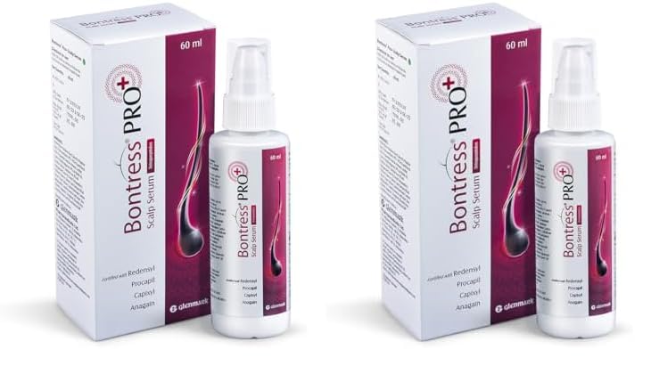 Bontress PRO+ Scalp Serum Fortified with 3% Redensyl, 3% Anagain, 4% Capixyl, 3% Procapil | Hair Serum for Hair Growth & Hair Fall 60ml (Pack of 2)