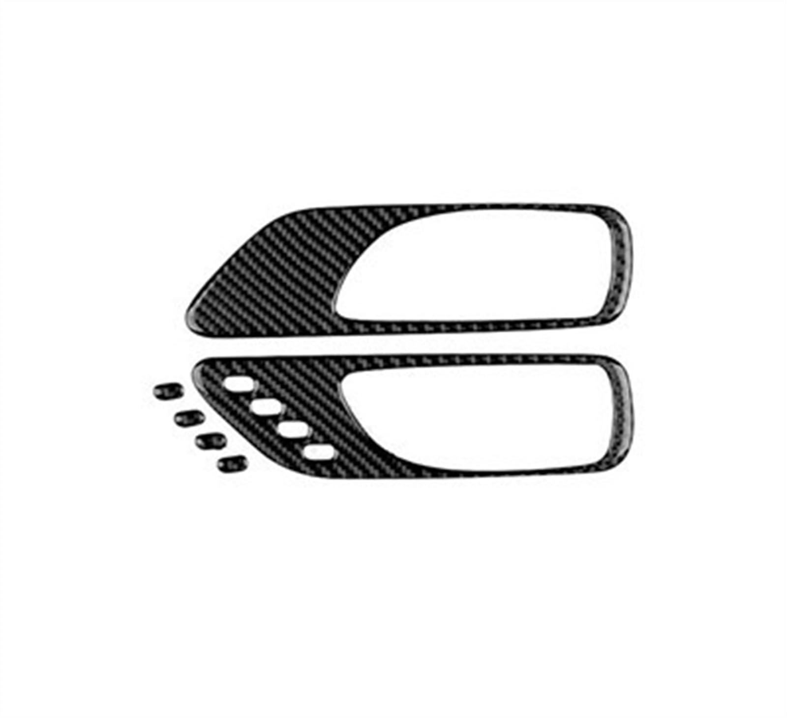 Qibbei Rhd Black Car Interior Accessories Door Handle Frame Decoration Sticker For Lexus Rc300 Rc350 Rc200t 2015-2022 Stickers(Rhd Black)