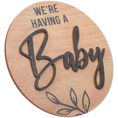 Beatifufu Newborn Sign Name Handmade Wooden Birth Announcement Arrival Decor for Home