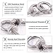 Glarks 36Pcs 304 Stainless Steel M6 Male Thread Machinery Shoulder Lifting Ring Eye Bolt with Lock Nuts/Lock Washers/Flat Washers Set