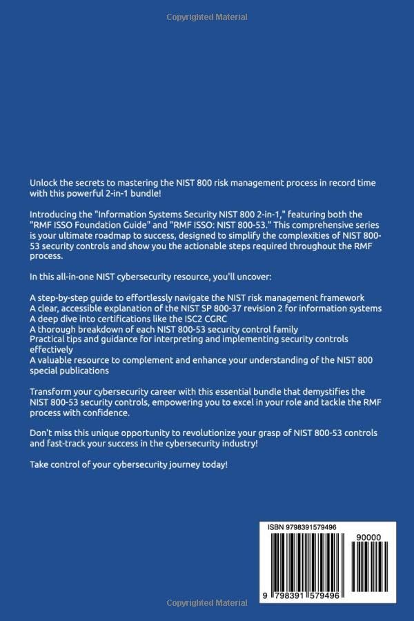 Miniatura 2 de Information Systems Security NIST 800 2-in-1 RMF Foundations & Controls