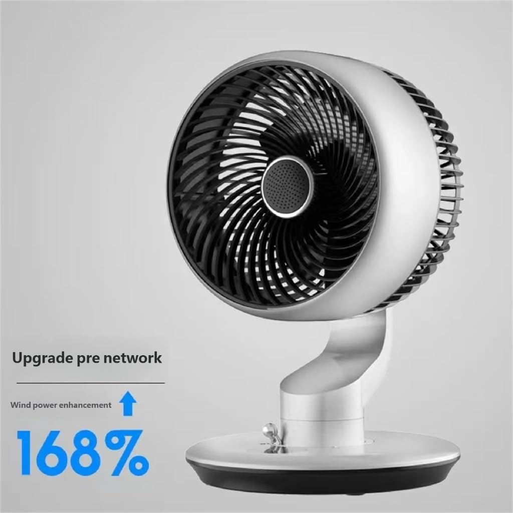 Elegant USB Operated Table Fan with Multiple Directional Airflows ABS Texture