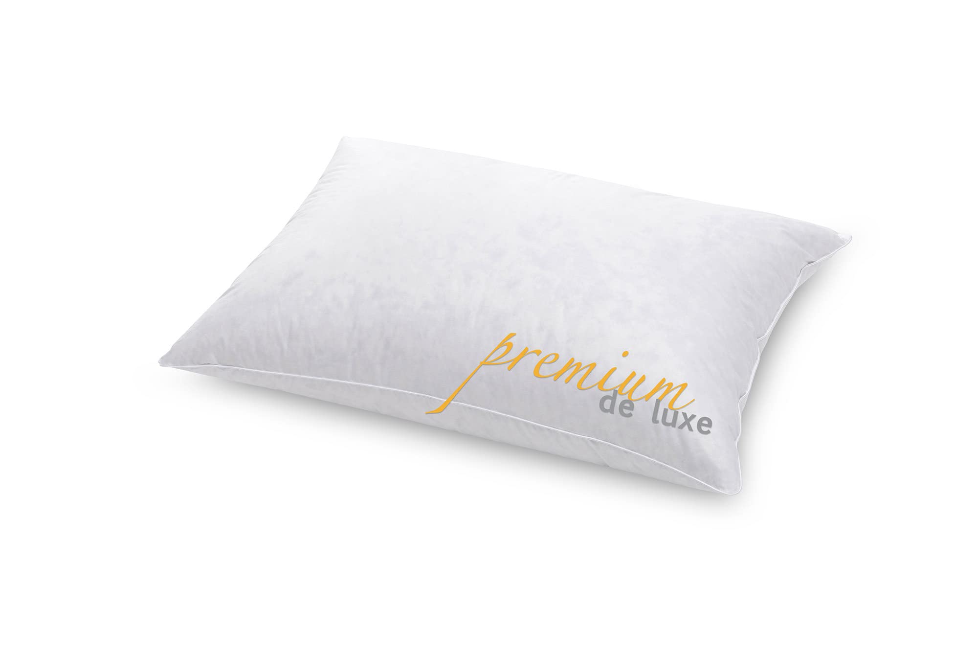 Hanskruchen White Premium De Luxe Down Pillow - 60 X 90 Cm, 100% Cotton, 3 Chamber, Allergy Sufferers
