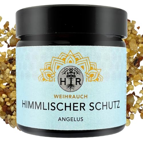 Weihrauch Angelus Himmlischer Schutz Edles Räucherharz für Frieden Reinigung & Lichtenergie 100% Naturreines Olibanum Sanft-lichtvoller Duft für Gebet & Meditation HerbsnRoots