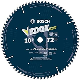 Bosch DCB1072CD 10 In. 72 Tooth Edge Circular Saw Blade for Laminate , Blue