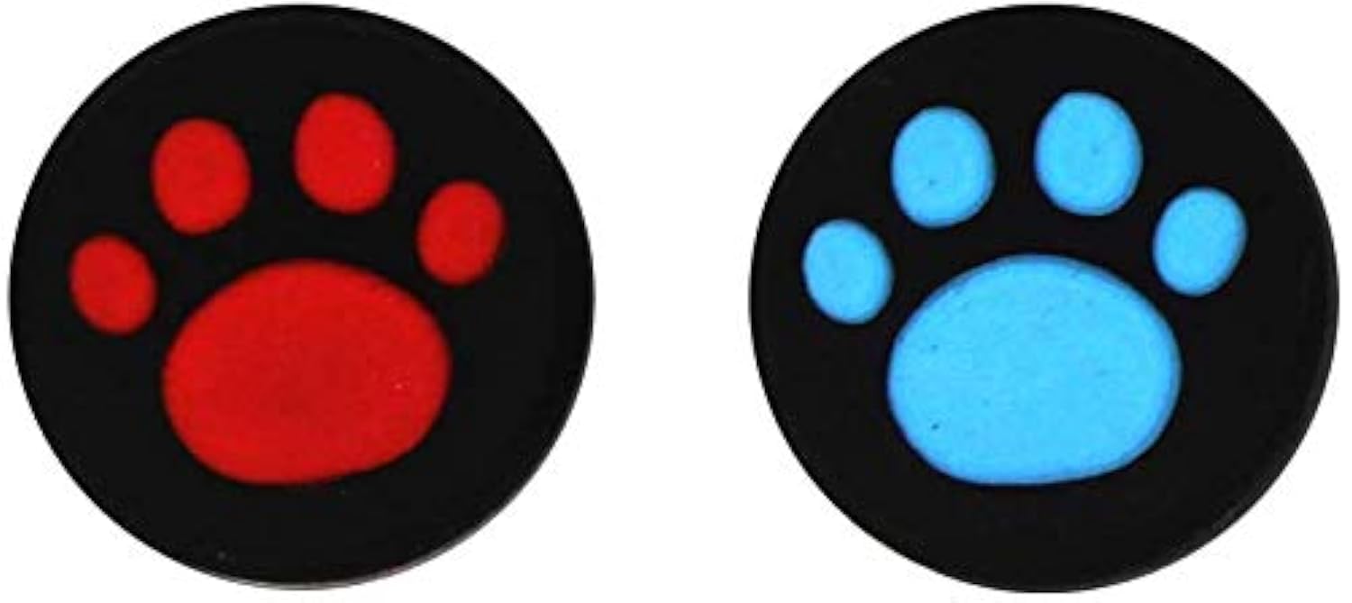 2PCS Silicone Thumb Stick Grips Caps Analog Thumbstick Joystick Cap for PS Vita PSV 2000 PSV 1000 Color Blue+Red