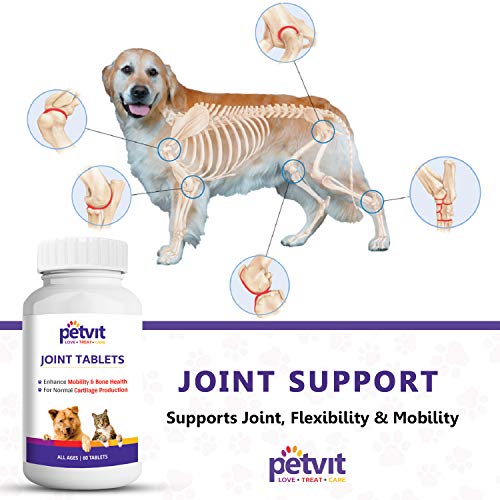 Petvit-Joint-Cartilage-Supplement-with-Glucosamine-Chondroitin-MSM-Collagen-Hyaluronic-Acid-for-Dogs-and-Cats-60-Palatable-Chewable-Tablets