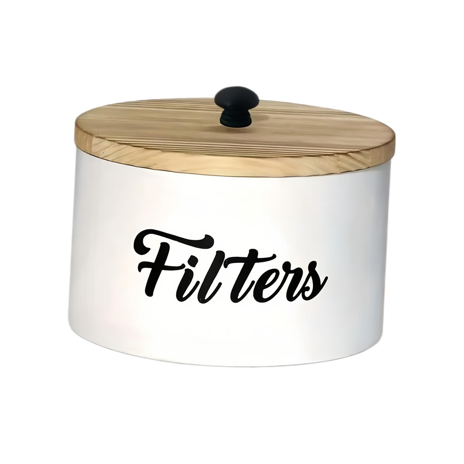 Hsyzygian Wooden Coffee Filter Paper Holder Organizers Filter Paper Dispenser for Kitchen Countertop and Offices Desk Storage Dustproof Coffee Container