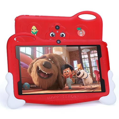 【Il miglior regalo per i bambini】 Questo tablet per bambini da 7 pollici è progettato specificamente per i bambini ed è adatto al loro utilizzo, che è la scelta migliore per consentire ai bambini di imparare e crescere! Le sue elevate prestazioni lo rendono il miglior regalo per i compleanni dei bambini, Pasqua Natale o materiale scolastico.