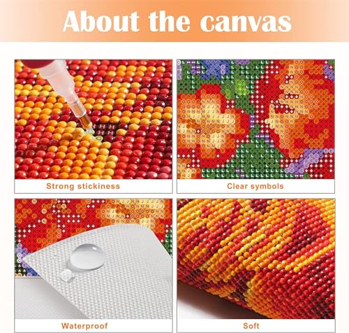 Diamond Painting Kit Complet Idée Cadeau | Mosaïque Strass Carrés 70x125cm - 3