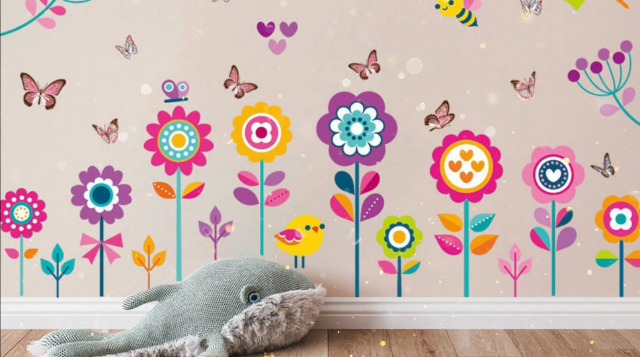 QIANGTOU Albero della Vita Decalcomania da Muro Radici d'albero Ramo Modello Adesivi murali Casa Camera da Letto Soggiorno Decor Vinyl Art Wall Decor 60x55cm