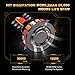 H3 LED Headlight Bulbs Error Free Anti-flicker Led Headlight Conversion Kit, 10000 Lumens 6000K Xenon White Hid or Halogen Headlight Replacement