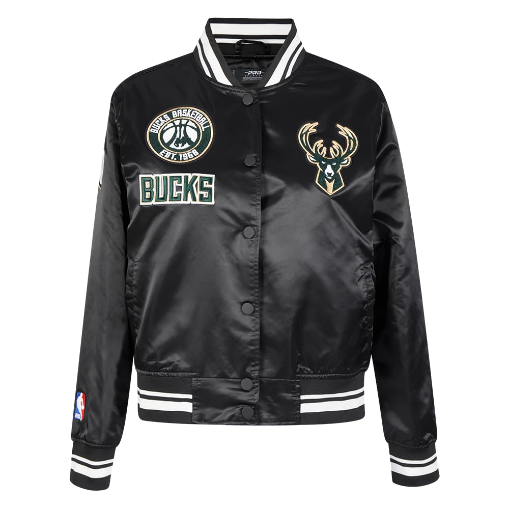 Chaqueta para mujer Pro Standard NBA Retro Classics de satén estilo bomber 8