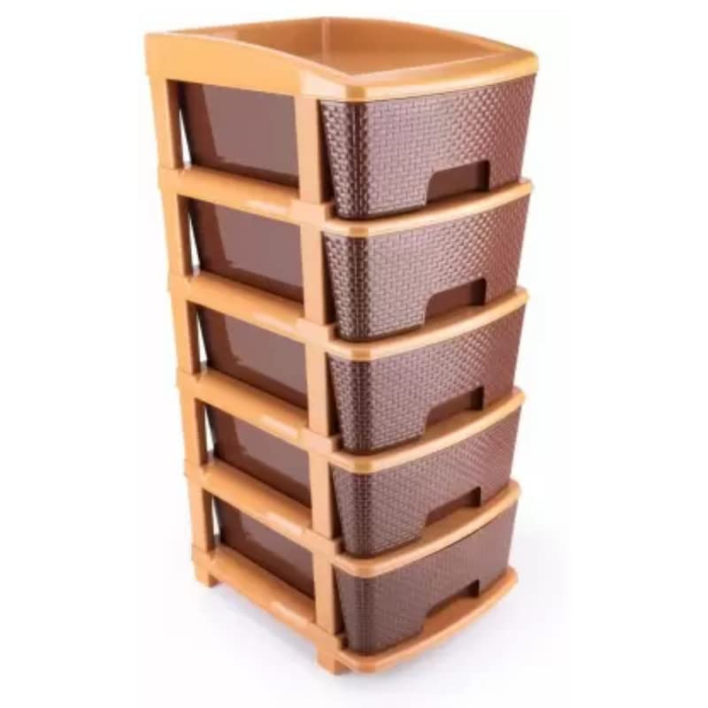 Image of Drumstone Plastic Free Standing Chest of Containers, Kitchen Rack
