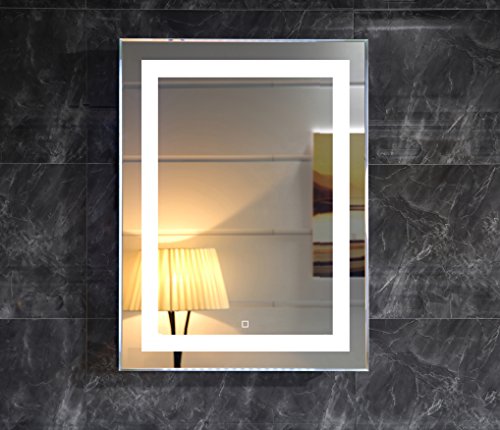 24X32 Inch Wall Mounted Led Lighted Bathroom Mirror With Touch Switch(Gs099-2432N) (24X32 Inch New) #TOP1