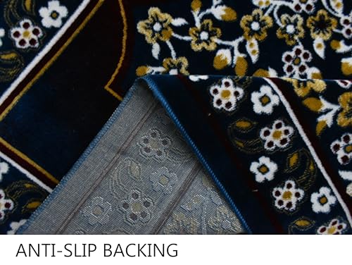 Image of Janamaz Prayer Mat - Turkey Soft Velvet Namaz Mat | Premium Aasan for Daily Salah, Janimaz Namaz, Comfortable & Durable Prayer Mat | 44x27 Inch, (18)