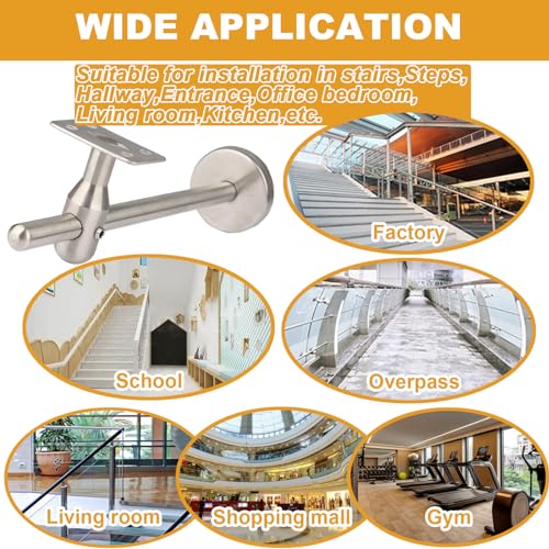 Supports de rampe orientables pour sécuriser un escalier extérieur