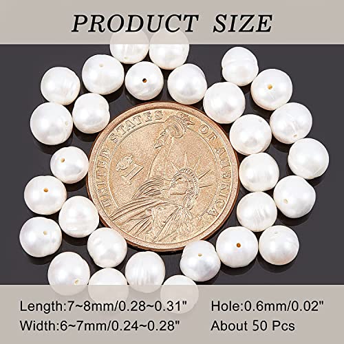 NBEADS Circa 46pz Perle d'Acqua Dolce Coltivate