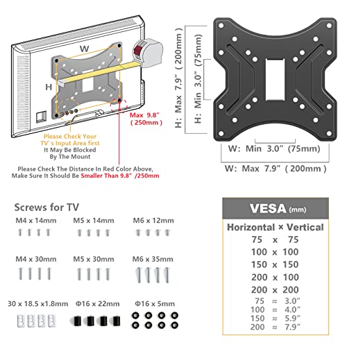 Universal Swivel Tv Stand Table Top Tv Stand Base With 4 Level Height Adjustable And Swivel Mount Bracket For 20-43 Inch Plasma Lcd Led Tvs, Vesa 200X200Mm #TOP6