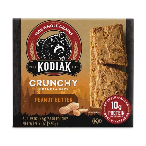 Kodiak Crunchy Granola Snack Bars, Peanut Butter, High Protein Whole Grains - image 1