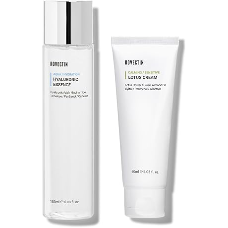 Rovectin Aqua Activating Calming Toner (6.08 fl. oz) x 2 & Lotus...