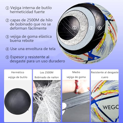 Futbol, Sports balón fútbol Marca MORNWELL (3)