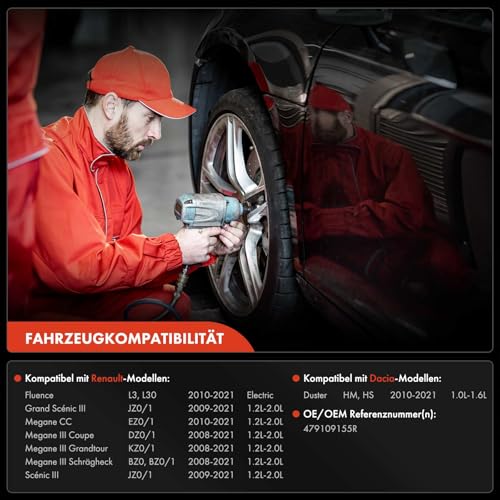 ABS Sensor Vorne für Duster HM HS Fluence L3 L30 Grand Scénic III JZ0/1 Megane CC EZ0/1 DZ0/1 KZ0/1 BZ0 Scénic III JZ0/1 2008-2021 479109155R