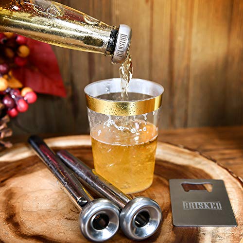 Beer Chiller Sticks For Bottles Set | 3 Stainless Steel Cooling Chillers | Christmas Gift Accessories | Cooler Gag Idea For Mens Birthday Gifts #TOP5