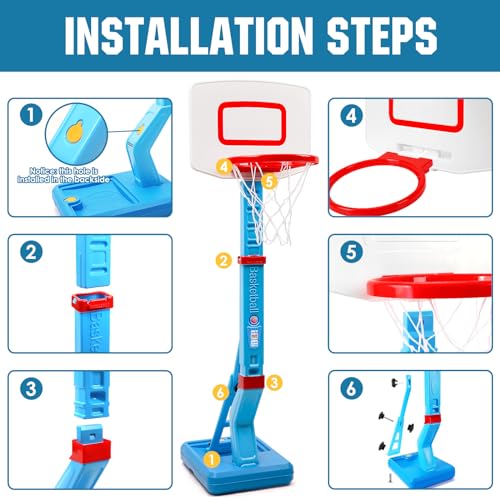 Super Joy 2028 Toddler Basketball Hoop Height Adjustable Kids Basketball Hoop thumb #7