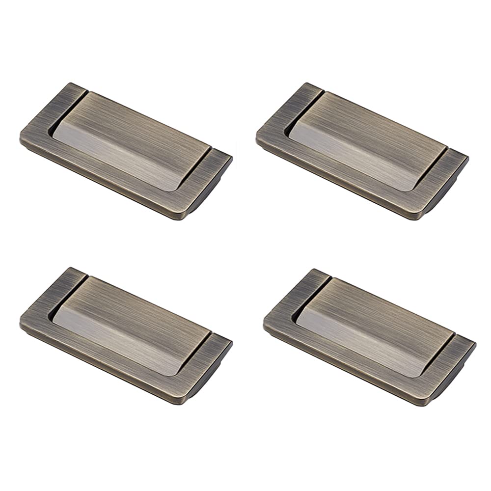 Vakorise F Recessed Sliding Door Handles, Recessed Lush Pull Handles Gold Or Home Kitchen Urniture Toolbox Sliding Door Drawer(F)