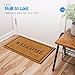 PLUS Haven Coco Coir Door Mat with Heavy Duty Backing, Welcome Doormat, 17.5”x30” Size, Easy to Clean Entry Mat, Beautiful Color and Sizing for Outdoor and Indoor uses, Home Décor