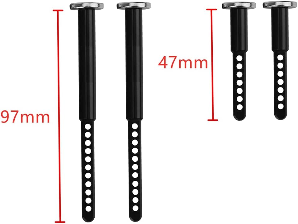 Metal Front and Rear Extended Body Post Mounts Shell Column with Magnet for 1/10 RC Crawler Car Axial SCX10 II 90046