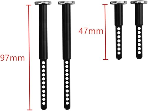 Miniatura 4 de Metal Front and Rear Extended Body Post Mounts Shell Column with Magnet for 110 RC Crawler Car Axial SCX10 II 90046