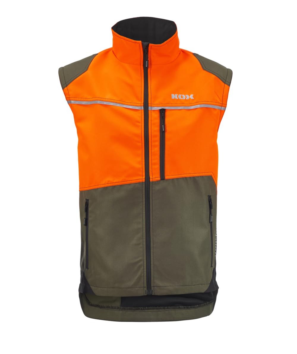 KOX Forstjacke Transform Olivgrün/Orange Größe 66/68