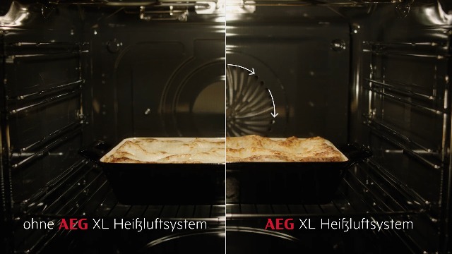 AEG BPS335061M Einbau-Backofen / Pyrolyse Selbstreinigung / Serie 6000 Ringheißluft: gleichmäßige Garergebnisse auf 3 Ebenen / 45 Automatikprogramme / LED-Touchdisplay / Schnellaufheizung / Edelstahl – Bild 8