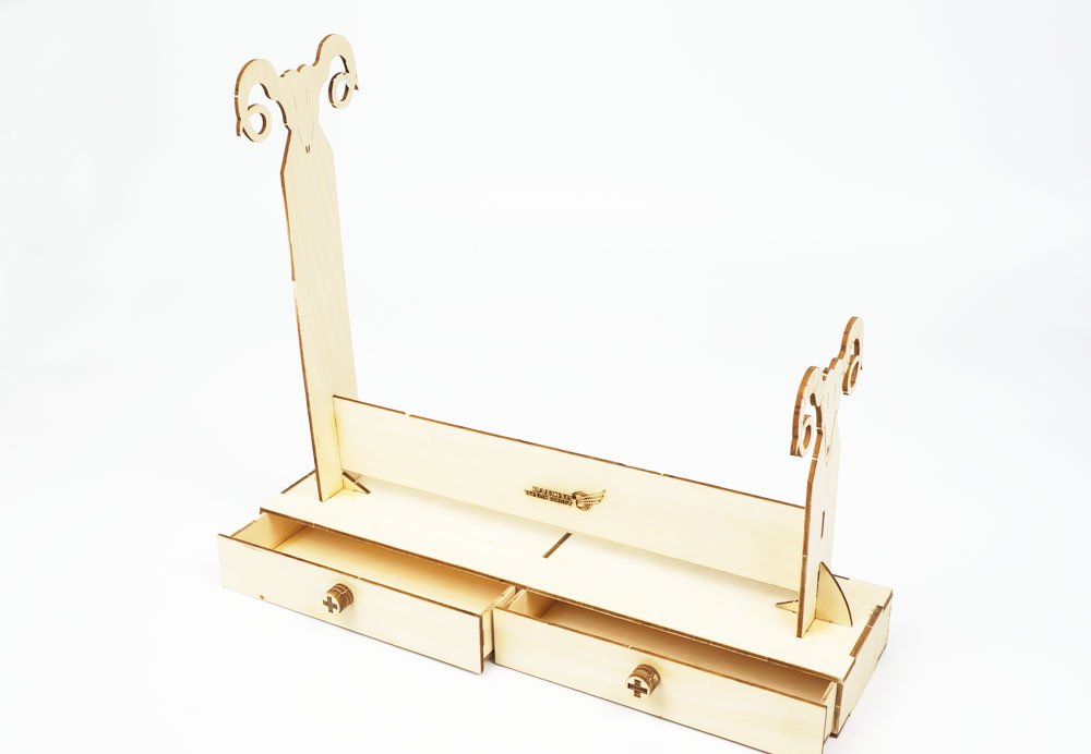 Soporte expositor de balsa madera contrachapada para avión de espuma VT01 8