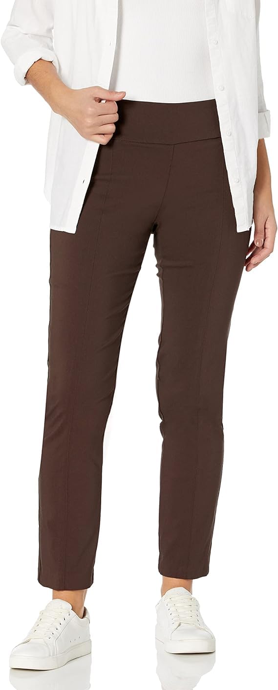 Zac & Rachel Women's Millennium Fabric - Slim Leg Pull-On Pant