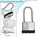 Padlocks with Same Key, LQYN 100 Pcs Laminated Keyed Padlock (1-9/16
